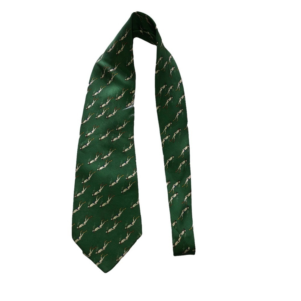 Vintage SALVATORE FERRAGAMO Silk Necktie Tie Made in Italy